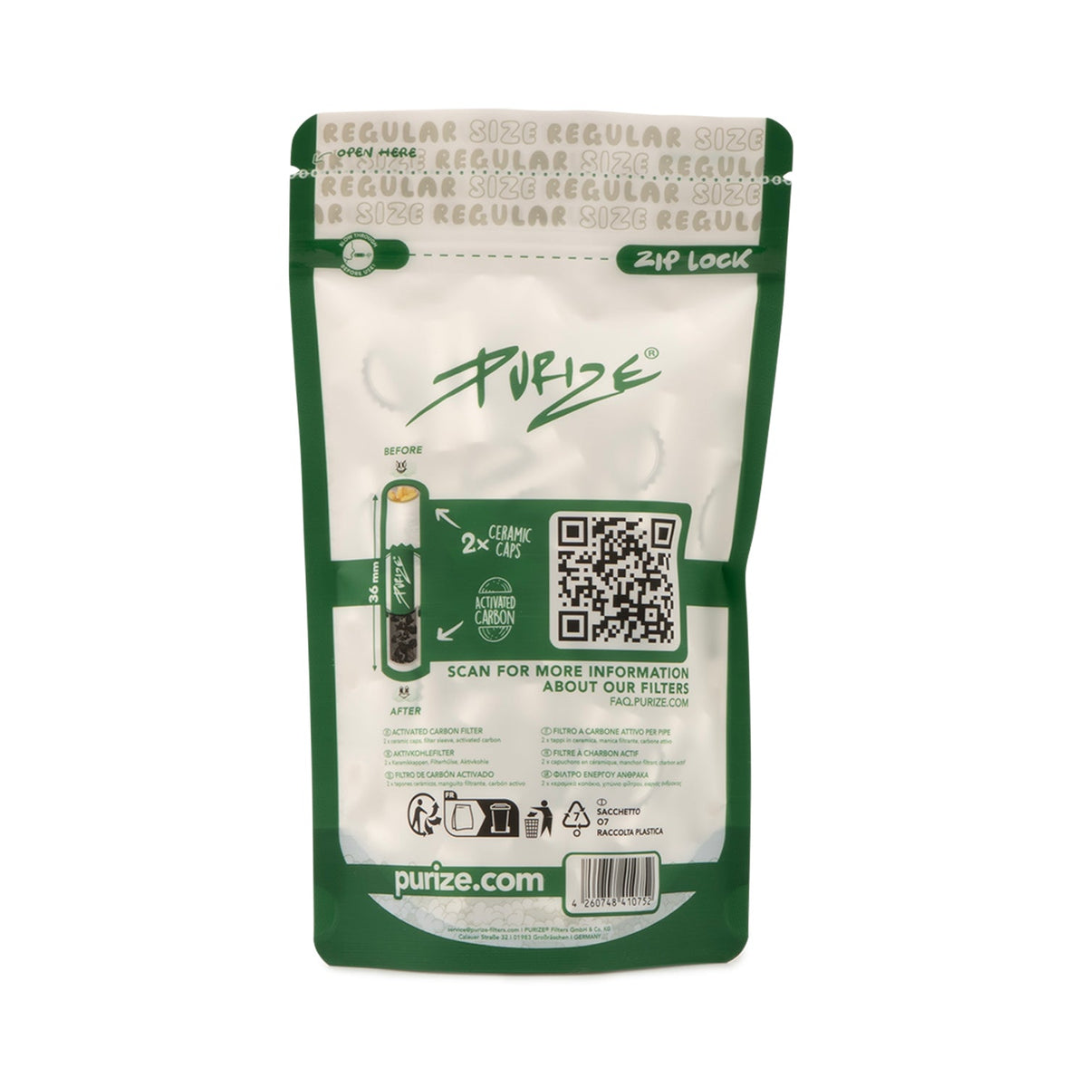 100 PURIZE® Regular Size