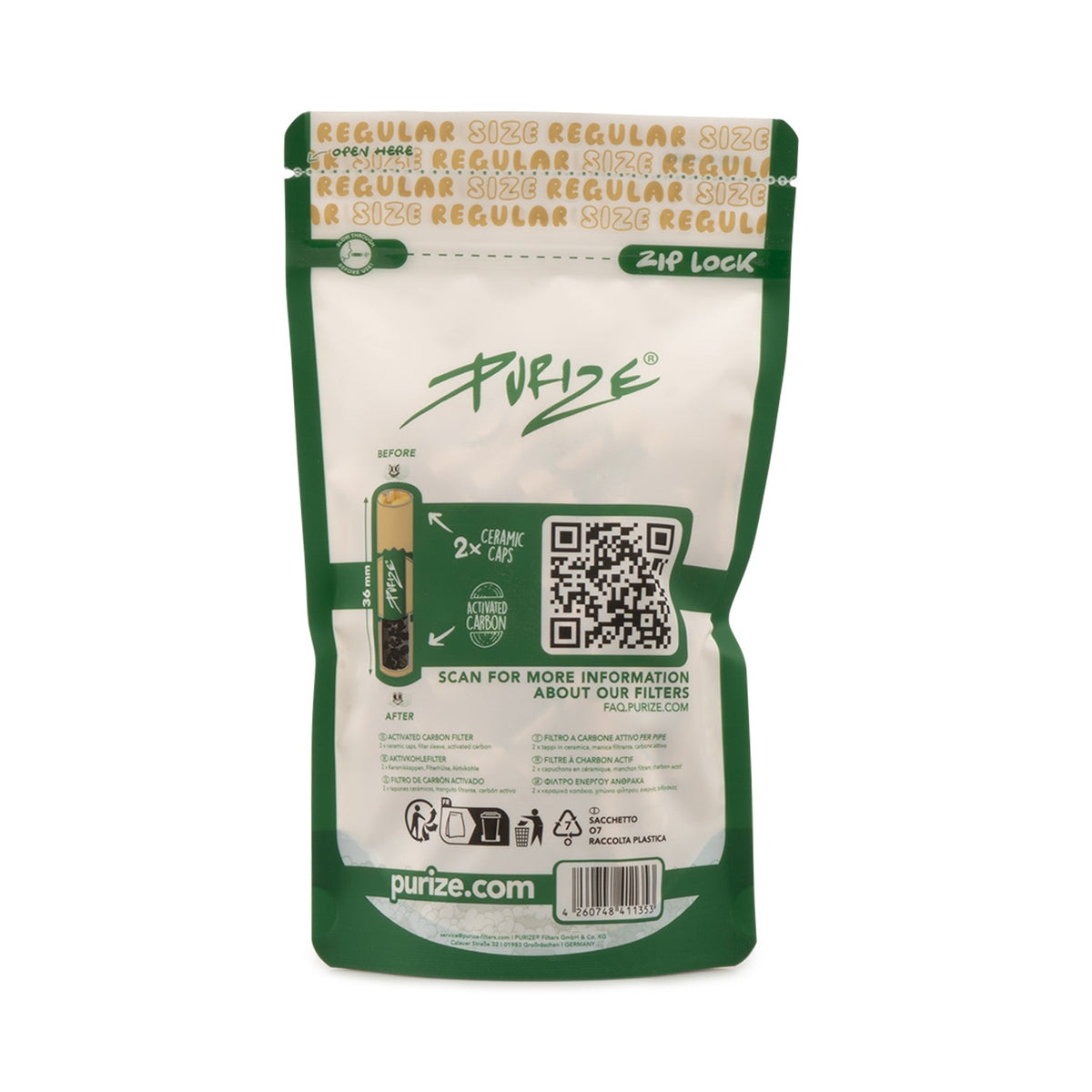 100 PURIZE® Regular Size