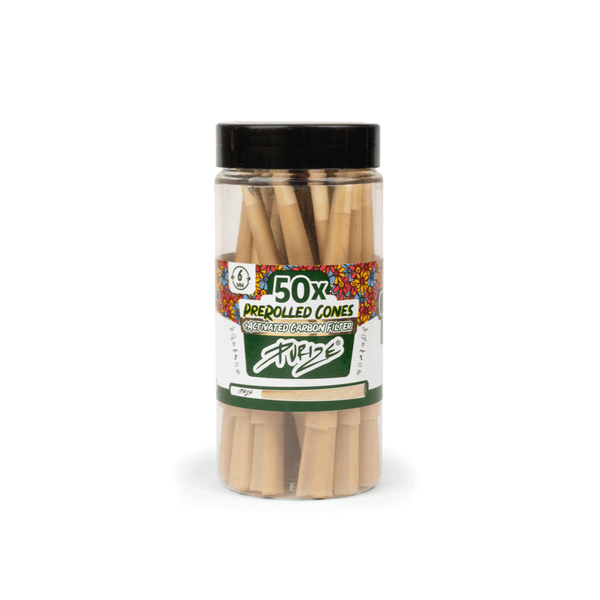 50 PURIZE® Activated PreRolled Cones | XTRA Slim Size
