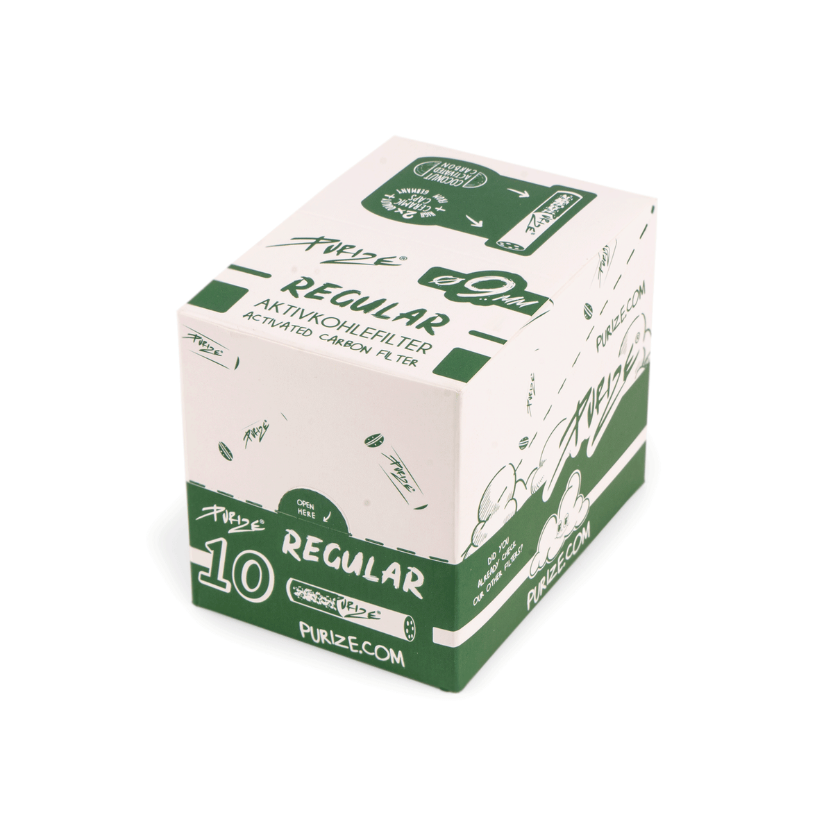 20x 10 PURIZE® Regular Size - Weiß