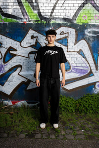 PURIZE® T-Shirt | Schwarz | bestickt