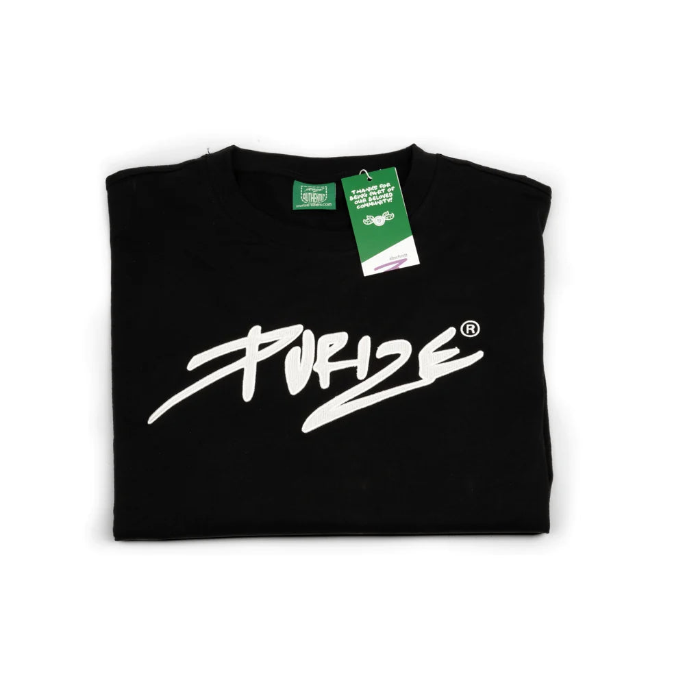 PURIZE® T-Shirt | Schwarz | bestickt